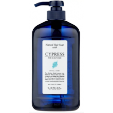 Lebel Hair Soap with Cypress Шампунь для чутливої, сухої шкіри голови з олією японського кипарису, 1000 мл